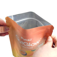 Emballage alimentaire biodégradable imprimé sur mesure, film polyester, plastique, sachet refermable à fermeture éclair anti-odeur, sachet autoportant refermable