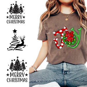 Toptan noel DTF demir yazdırılabilir vinil Film tasarımları Dtf baskılar hazır basın kıyafet etiketi ısı transferi çıkartmalar - Product Image 5