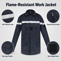 KMS Vente en gros Approvisionnement tactique de sécurité en usine Combinaison ignifuge de sécurité uniforme de travail tactique industrielle personnalisée