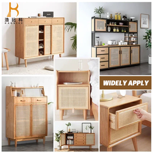 Tổng hợp vải cuộn nhựa mây lưới tự nhiên mây mía vải cuộn - Product Image 6