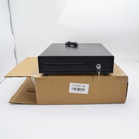 C335C-45 335mm Genişlikte Kasa Çekmecesi Kompakt Para Çekmecesi 4 Banknot 5 Bozuk Para Bölmeli Kasiyer Makinesi Banknot Çekmecesi