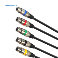 OEM XLR 3Pin mâle à femelle connexion DMX512 scène câble fils scène DJ LED