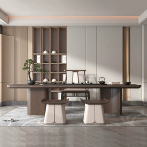Gabinetes de madera personalizados para sala de estar, nuevo diseño de comedor y almacenamiento de vino de estilo chino, juego de mesas y sillas elegantes - Product Image 5