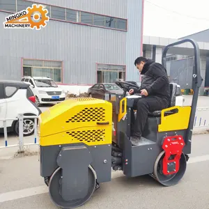 Rouleau vibrant diesel Asphalt Road Rollercompactor 3 tonnes petit Mini Road Roller