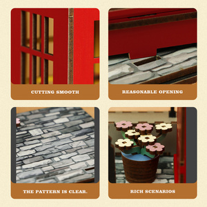 <span class=keywords><strong>London</strong></span> đường phố gian hàng điện thoại <span class=keywords><strong>3D</strong></span> câu đố bằng gỗ, thực tế người anh mốc gỗ Câu Đố <span class=keywords><strong>3D</strong></span> mô hình Kit - Product Image 4