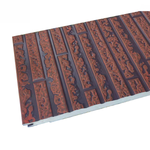 Los paneles sándwich de la espuma de la pu de 16m m revestieron el revestimiento decorativo exterior de la <span class=keywords><strong>casa</strong></span> prefabricada del - Product Image 4