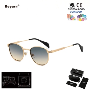 Boyarn 2027 Nuevas <span class=keywords><strong>Gafas</strong></span> de Sol Retro de Marco Pequeño, Modernas, Metálicas, Cuadradas, Versátiles, para Hombre y Mujer - Product Image 5