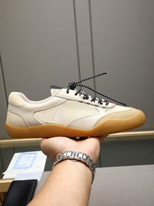 Sneakers de luxe personnalisées LANCI pour hommes, motif uni, semelle en caoutchouc crêpe, tissu respirant, logo personnalisé, cuir véritable pour le printemps - Product Image 5