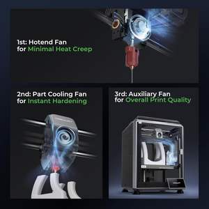 Impresora 3D Creality K1C 220X220X250 mm FDM con velocidad de impresión rápida y extrusor directo para filamento de plástico - Product Image 6