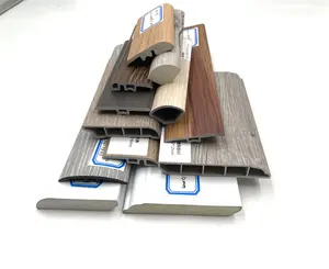 Plinthe en PVC de longue date dégauchisseuse de sol réducteur de planche d'escalier T moulage accessoires de sol SPC/ WPC/ PVC