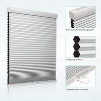 Persianas de Janela Dupla Célula Tipo Colmeia Embutidas FORTUNE, Tecido Blackout Impermeável, Plástico, Estilo Moderno