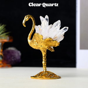 Offre Spéciale : Flamants roses en cristal de quartz brut naturel fait main pour souvenir - Product Image 5