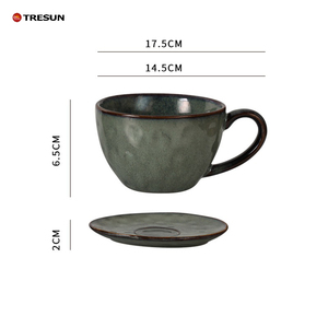 Europe Luxury Exquisite Eco-Friendly Microwave & Dishwasher Safe Custom Pattern Porcelain <b>Coffee</b> <b>Cup</b> <b>and</b> <b>Saucer</b> for <b>Coffee</b> Shops - Product Image 4