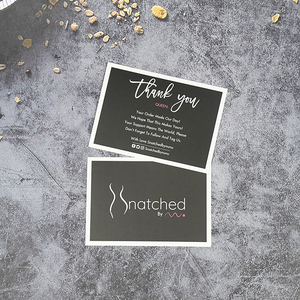 Cartes de remerciement hautement recommandées, délicates, de qualité supérieure, minimalistes, en art linéaire, pour les cadeaux de remerciement de printemps, papier kraft - Product Image 2