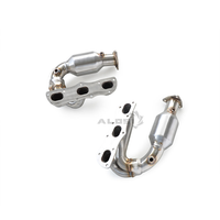Header Manifold Knalpot High Flow 200CELL Kustom untuk Porsche Boxster Cayman 987.2 2.7L 2009-2012 SS304 Dumppipe 1:1 OEM Fitment