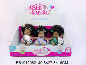 <span class=keywords><strong>Muñecas</strong></span> Reborn de Silicona Negra Africana de 8 Pulgadas, <span class=keywords><strong>Muñecas</strong></span> Americanas para Niños - Product Image 6