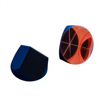 Prisme d'angle cubique de haute précision 12,7 mm/25,4 mm/38,1 mm avec revêtement en cuivre pour la topographie, mini-prisme réflecteur