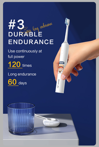 LULA dibujos animados lindo impresión recargable vibrador automático suave bebé niños sónico cepillo de dientes eléctrico - Product Image 6