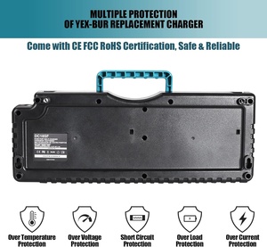 Cargador Rápido de 4 Puertos y 18 V <span class=keywords><strong>DC18SF</strong></span> para Makitas BL1830 BL1430, Cargador DC18RC DC18RD 14.4V-18V LXT para Baterías de Herramientas Inalámbricas de Litio - Product Image 3