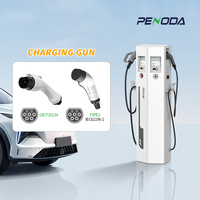Chargeur rapide PENODA EV DC 30Kw DC 22Kw AC hybride combiné, station de recharge rapide pour voiture électrique, IP55, utilisation en extérieur, état neuf, CCS