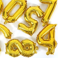 Ballons en feuille métallique de 16 pouces, couleur or, fête de la fête des mères, réveillon du Nouvel An, fournitures de fête, anniversaire, décoration de la maison et du bureau