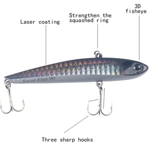 Señuelo Vibrador Vibra Lure de 9cm y 18g, Señuelo Duro de Hundimiento para Pesca de Lubina, Vibración en Todas las Profundidades, Señuelos de Fondo - Product Image 5