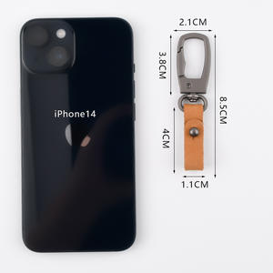 Porte-clés en cuir pour homme, anti-perte, porte-clés en métal, pendentif rétro, porte-clés pour homme - Product Image 3