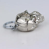 Porte-clés pendentif mode homme femme, accessoires pour clés de voiture, breloque vintage en forme de tête de crâne Terminator