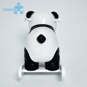 <span class=keywords><strong>Panda</strong></span> en cuir de forme animale enfants jouet en bois poupée de porcelaine chevaux à <span class=keywords><strong>bascule</strong></span> décoratifs - Product Image 6