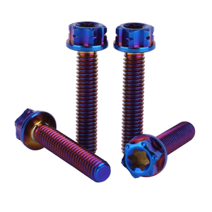 Chất lượng cao Titan <span class=keywords><strong>Torx</strong></span> đầu mặt bích <span class=keywords><strong>Bolt</strong></span> M4 M5 M6 M8 M10 M15/20mm vít cho xe gắn máy và xe đạp - Product Image 1