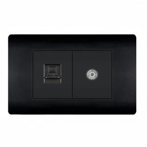 Enchufe y toma de corriente avanzados para satélite serie 118, PC, electrodomésticos, TV y LAN - Product Image 1