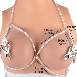 QKKQ Nipple Toys Metal Clamps Nipple <b>Clips</b> for Couples BDSM Game Breast Bondage with Steel Chain Strapon Breast Clamps Sex Toys - Product Image 3