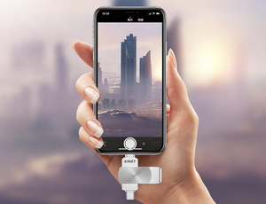 EAGET I66pro 3合1 u盘128gb 256GB MFI认证OTG <span class=keywords><strong>Pendrive</strong></span>适用于手机/电脑/安卓 - Product Image 5