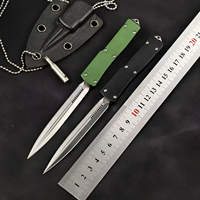 Mini Venom D2 Stahl Klappmesser mit Aluminiumgriff und Kydex-Scheide Taktisches Taschenmesser EDC Fidget-Tool Camping-Überlebens-Geschenk
