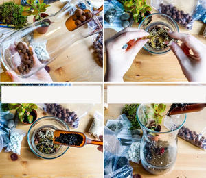 Gift Idea <strong>Terrarium</strong> Kit Office Decor Outdoor Decoration Vase American Style <strong>Plastic</strong> Plant Pot Murano Glass with Cork Lid Home - Product Image 3