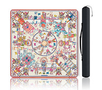Tapis de Mahjong Américain de Luxe Imperméable Pliable Moderne, Emballage en Rouleau, Livraison Directe Américaine, Housse de Table de Jeu Américaine, Mahjong Royal