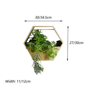 Vente en gros de présentoir mural pour fleurs pour la maison support pour pots de fleurs de jardin étagère de rangement en métal pour plantes décoratives - Product Image 2