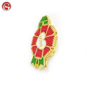 Diseño personalizado regalo promocional recuerdo placa de metal Clavel, día de la madre de pin de solapa - Product Image 5