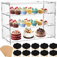 Boîte de présentation de pain en acrylique transparent de haute qualité, boîte de rangement transparente, organisateur, présentoir alimentaire, ensemble cadeau personnel