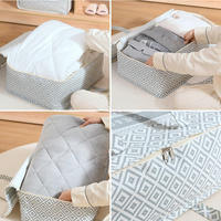 Couverture pliante anti-poussière placard sous le lit stockage étanche à l'humidité organisateur personnalisé imprimé couette vêtements voyage sac de rangement