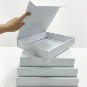 Logo tùy chỉnh Hộp quà tặng giấy trắng cho trang sức nước hoa quần áo & xem cán bóng với thiết kế in đóng cửa từ tính - Product Image 4