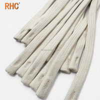 Cordon plat tressé 100 % coton robuste de 10 mm pour ceinture de pantalon et vêtement