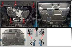 Nouvelle mise à niveau de la plaque de Protection du moteur 3D en acier au carbone utilisée pour Nissan kick 2017-2022 - Product Image 2