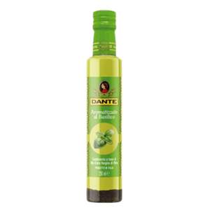 Aceite de Oliva Italiano Dante 250ml X 6 Unidades, Salsa para Ensalada con Sabor a Albahaca en Botellas, Hecho en Italia - Product Image 1