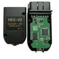 Herramienta de Diagnóstico Automotriz V25.3 HEX V2 VAG VCDS ATMEGA162 FT232 Escáner de Coche OBD2 HEX VII para Volkswagen Audi VW