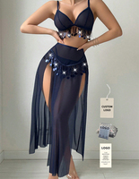 Ensemble de lingerie sexy en maille transparente à taille haute et fente longue 2026, ensemble de lingerie exotique, nuisette sexy