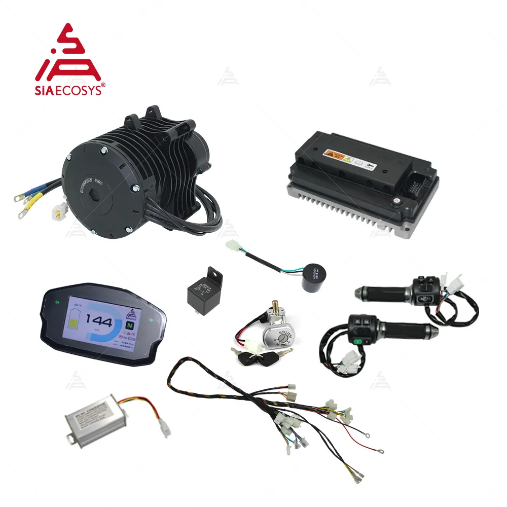 New QS 138 3KW V3 5500W Max continuous 72V 100KPH Mid drive Motor conversion kit for e-bike/e-motorcycle