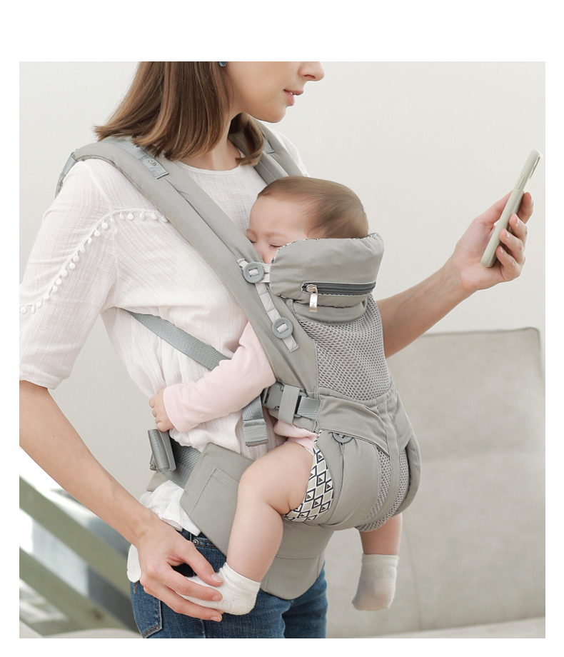 Aimama 0-36 Months 360 Ergonomic Cold Air Cotton Adjustable Baby Carrier  Baby Sling Wrap Strap Backpacks