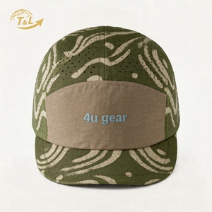 Casquette de baseball respirante en maille 4UGEAR, imprimé géométrique, unisexe, pour l'extérieur, printemps-été, ajustée, bleu clair gris - Product Image 5