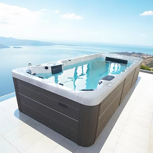 <span class=keywords><strong>Piscine</strong></span> de nage à contre-courant intelligente extérieure à température constante, grande <span class=keywords><strong>piscine</strong></span> hors sol avec massage et surf pour villa et hôtel - Product Image 1